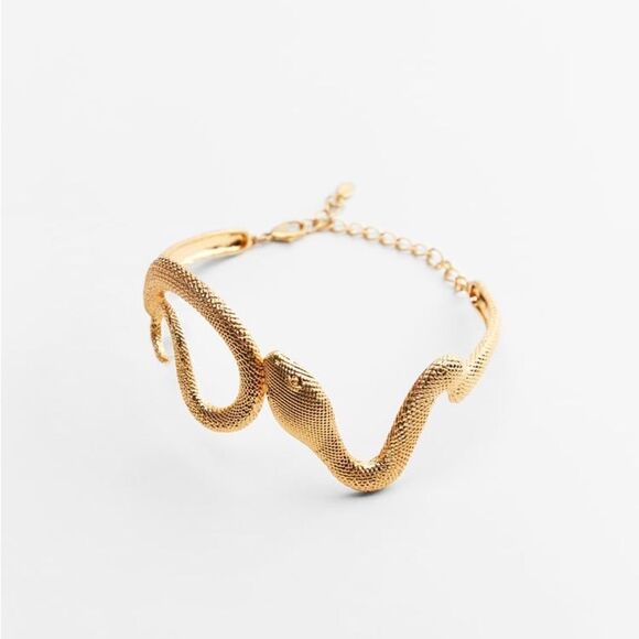 New! Zara Snake Choker Golden - Picture 3 of 5